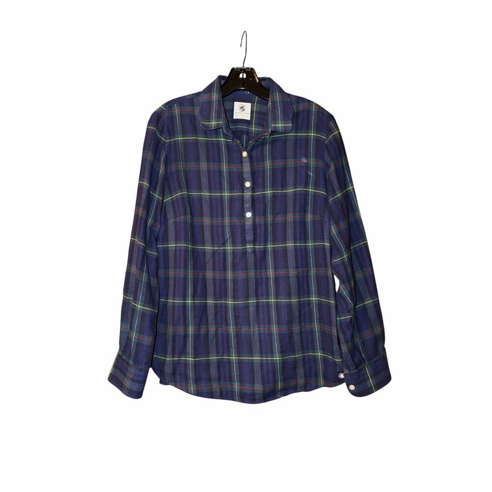 Southern Proper Women’s Large Mary Helen Popover Plaid Button Shirt